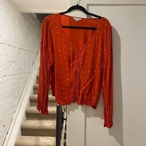 American eagle floral blouse